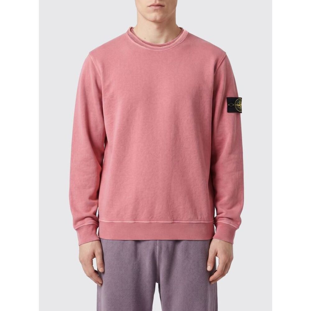 Stone Island Sweatshirt Men Baby Pink